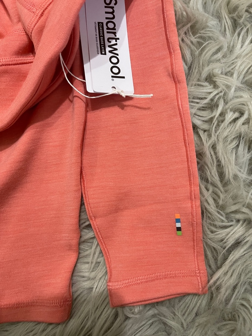 Smartwool sunset coral merino wool layer - Picture 5 of 8